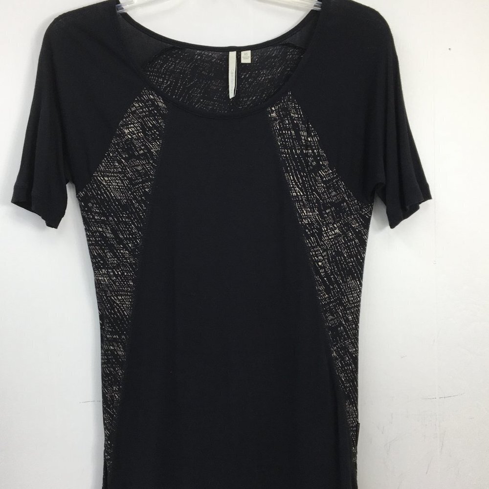 Calvin Klein Women's Sheer Scoop Neck Short Sleeve Top Size XS EXCELLENT